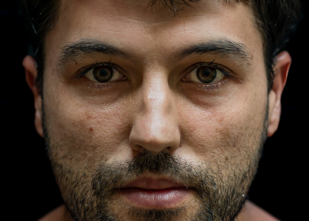 Portrait d'homme barbu