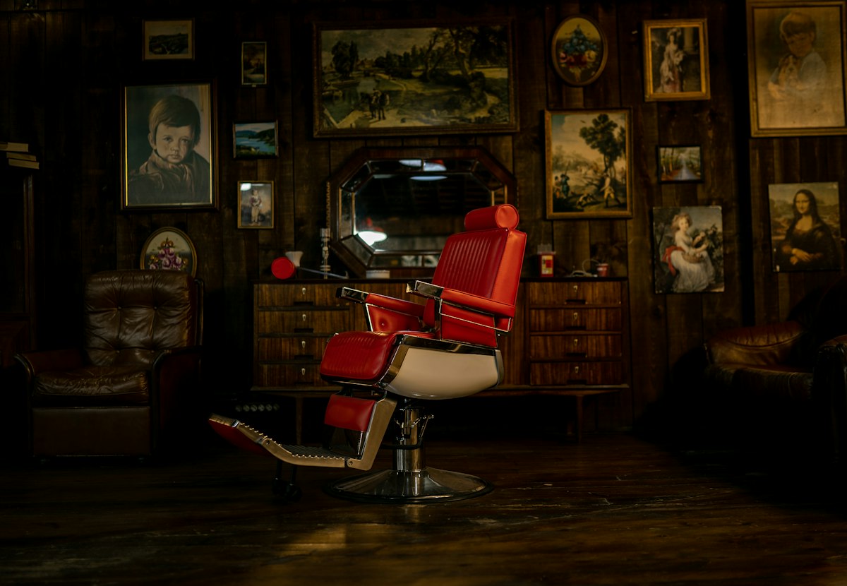 Fauteuil de salon de barbier